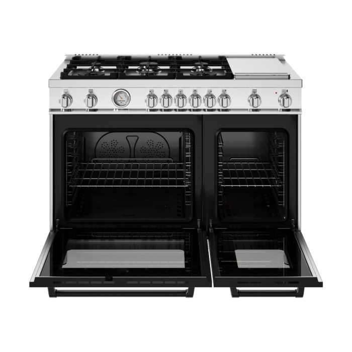 48 In. Gas Range Bertazzoni MAS486GGASXV  Stainless  6 Burners     Capacity 2.4 cubic feet   Width 48 inches