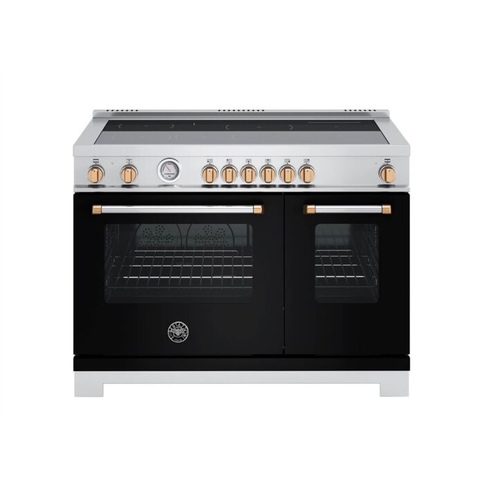 48 In. Induction Range Bertazzoni MAS486INMNG  Black  6 Burners     Capacity 4.7 cubic feet   Width 48 inches