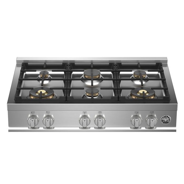 Cooktop Bertazzoni MAST366RTBXT Gas 6 elements presented by Corbeil