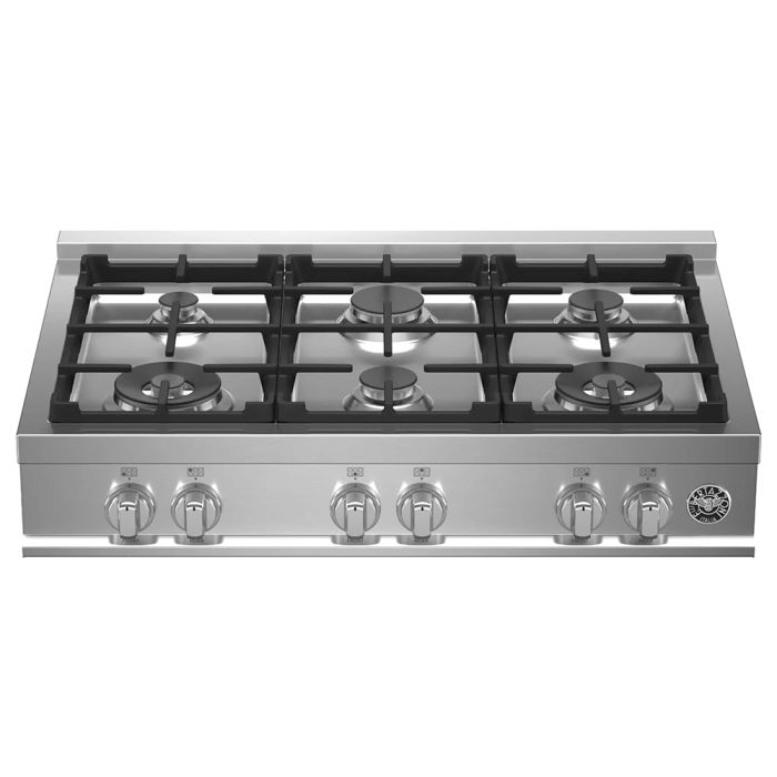 Cooktop Bertazzoni MAST366RTXE Gas 6 elements presented by Corbeil