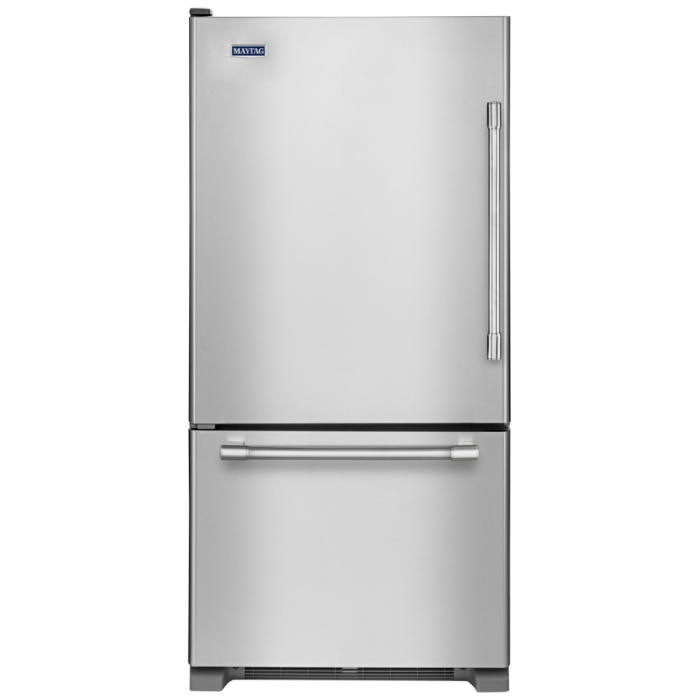 Refrigerator Maytag MBL1957FEZ Stainless  Capacity 18.67 cubic feet Bottom Freezer / Drawer   width 30 inches
