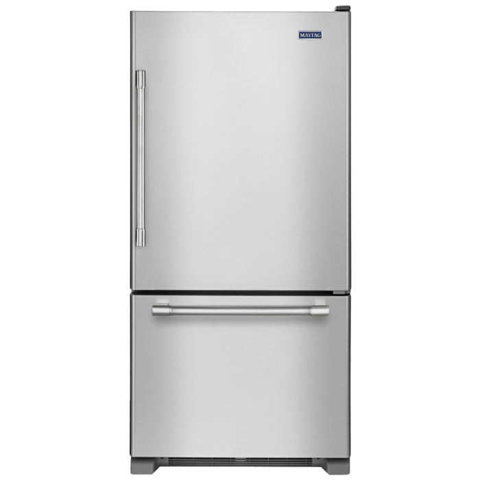 Refrigérateur Maytag MBR1957FEZ Inox Congélateur en bas / tiroir largeur 30 pouces Capacité 18.67 pieds cubes