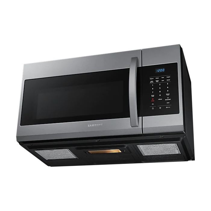 Micro-onde à hotte intégrée 1000 W 1.7 pi. cu. Samsung ME17R7011ES  Inox Capacité 1.7 pied cubic  puissance 1000 watt  Hotte sous cabinet