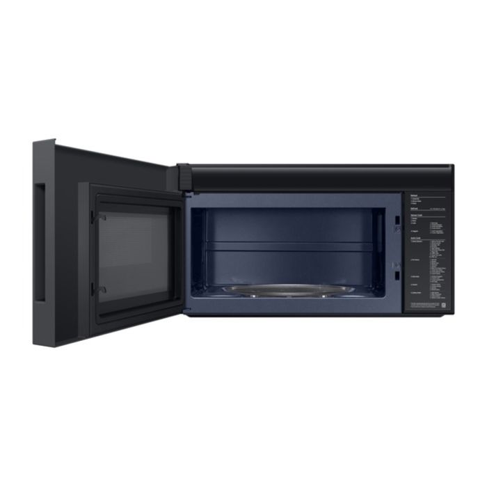 Micro-onde à hotte intégrée 1500 W 2.1 pi. cu. Samsung ME21DB650012AC  Blanc Capacité 2.1 pied cubic  puissance 1500 watt  Hotte sous cabinet