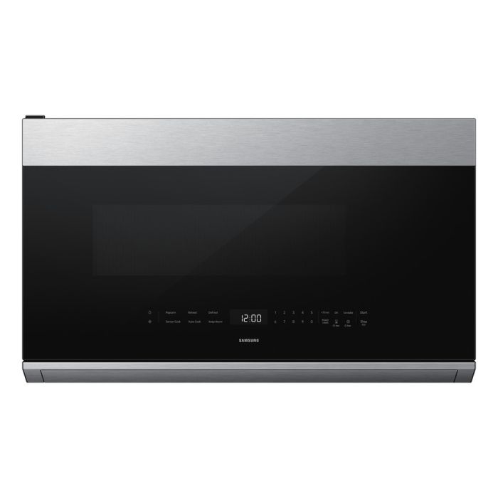 Micro-onde 1500 W 2.1 pi. cu. Samsung ME80H2160RAC  Inox Capacité 2.1 pied cubic  puissance 1500 watt  Hotte sous cabinet