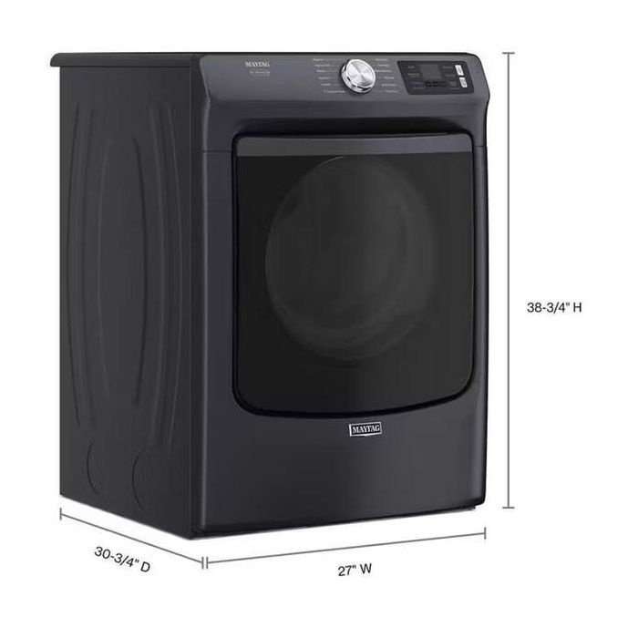 Dryer Maytag MGD7020RF 7.3 cu. ft. in Black Stainless   Capacity 7.3 cubic feet Cycles 12   Freestanding  Drying system Ventilated/Steam