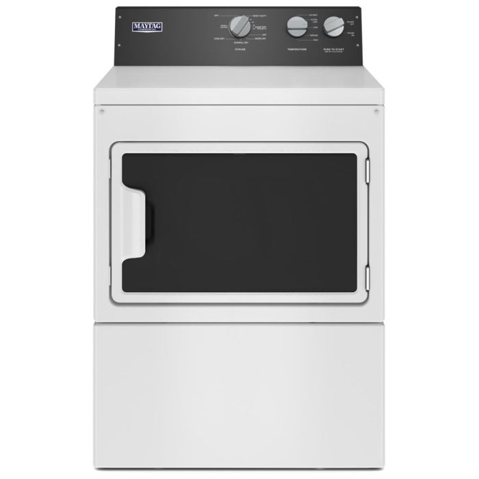 Dryer Maytag MGDP586KW 7.4 cu. ft. in White  Capacity 7.4 cubic feet Cycles 11   Freestanding  Drying system Ventilated