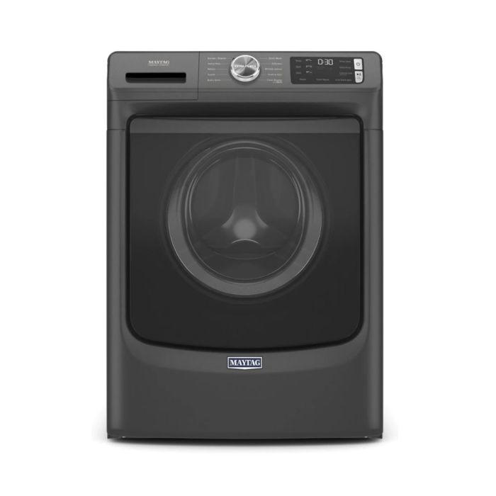 Laveuse Maytag Chargement frontal MHW5630MBK 5.2 pi. cu.   Capacité 5.2 pieds cubes  10 cycles   Superposable   cuve Acier Inoxydable