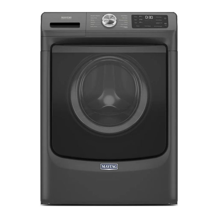 5.5 cu. ft. Front load Washer  Maytag MHW6630MBK   Capacity  5.5 cubic feet  12 cycles   Freestanding   Stainless Steel tub