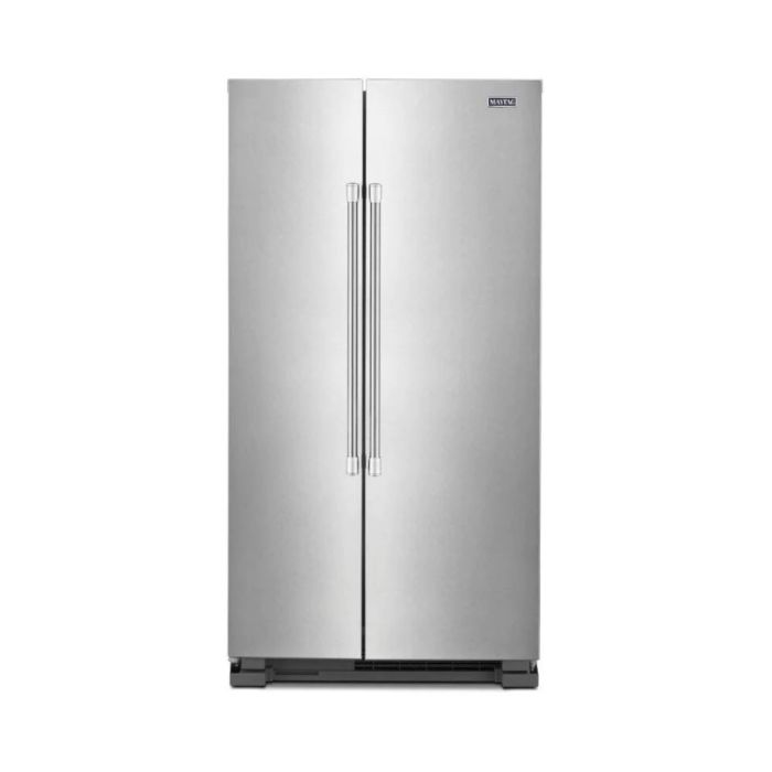 Refrigerator Maytag MSS25N4MKZ Stainless  Capacity 24.9 cubic feet Side by Side   width 36 inches