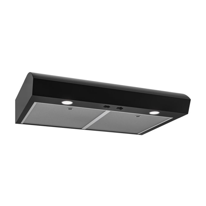 Hotte Sous armoires 30 Po. 350 Pieds cubes par minute Broan MTR1303BL Noir Installation Encastrable  350 pieds cubes par minute