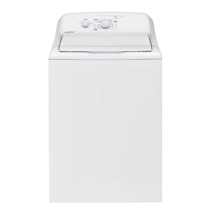 4.4 cu. ft. Top Load Washer  Moffat MTW201BMRWW   Capacity  4.4 cubic feet  11 cycles   Freestanding   Stainless Steel tub