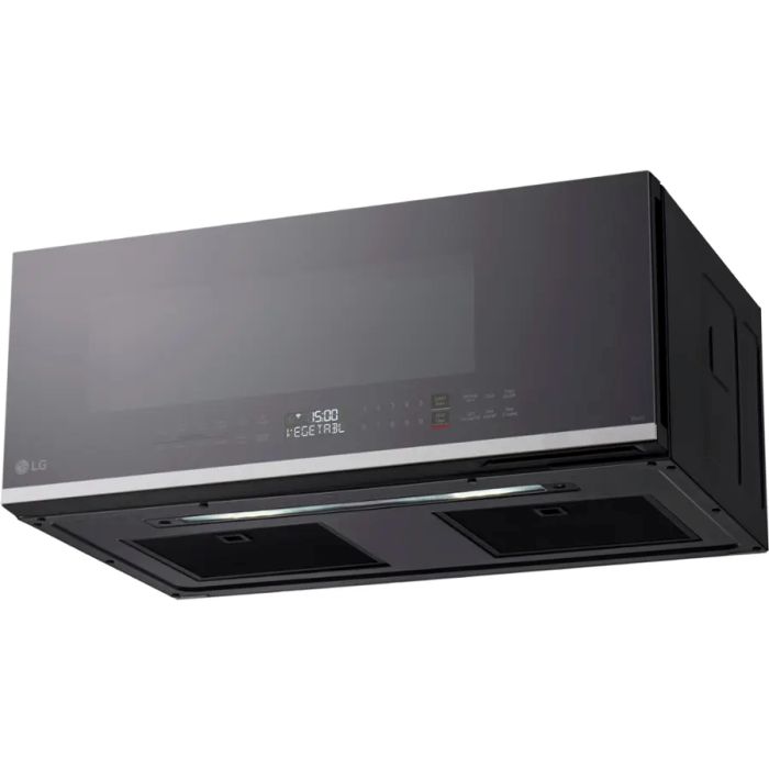 Micro-onde à hotte intégrée 1800 W 1.3 pi. cu. LG MVEF1337F  Inox Capacité 1.3 pied cubic  puissance 1800 watt  Hotte sous cabinet