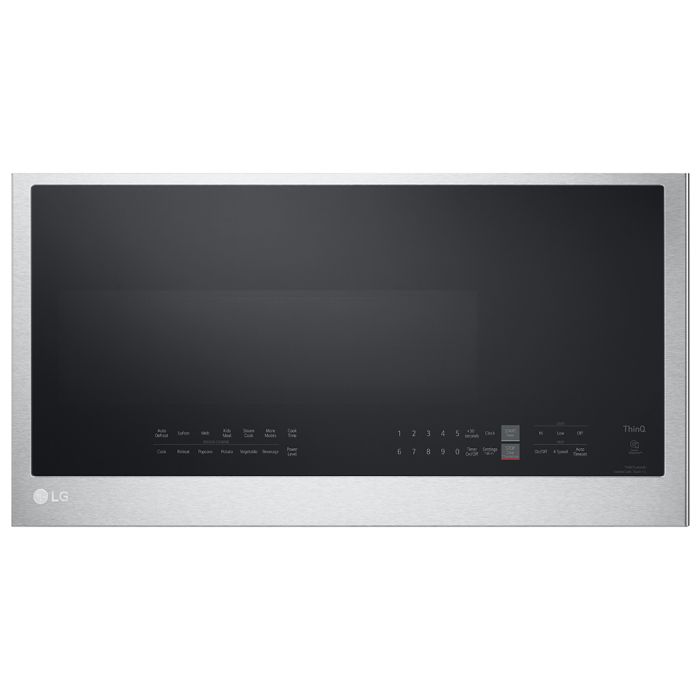 Micro-onde 1050 W 2 pi. cu. LG MVEL2033F  Inox Capacité 2 pied cubic  puissance 1050 watt  Hotte sous cabinet