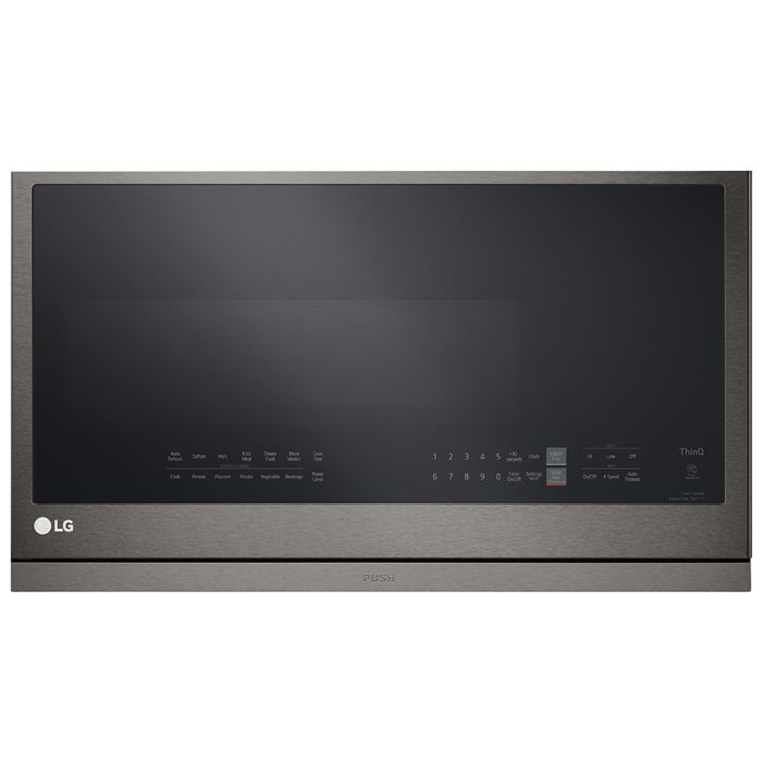 Micro-onde 1050 W 2.1 pi. cu. LG MVEL2137D  Inox Noir Capacité 2.1 pied cubic  puissance 1050 watt  Hotte sous cabinet