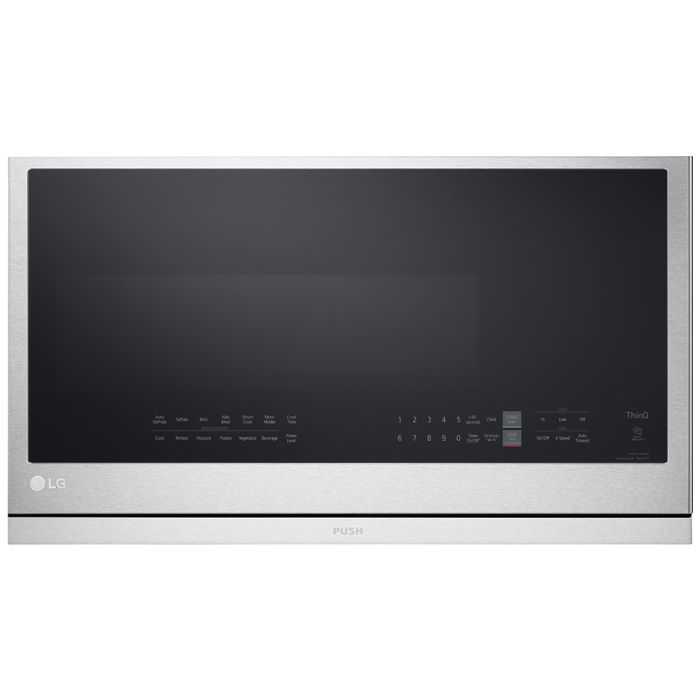 Microwave 1050 W 2.1 cu. ft. LG MVEL2137F  Stainless Capacity 2.1 cubic feet  power 1050 watt  Over the Range