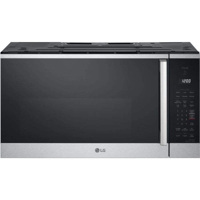 Micro-onde à hotte intégrée 1600 W 1.8 pi. cu. LG MVEM1825X  Inox Capacité 1.8 pied cubic  puissance 1600 watt  Hotte sous cabinet