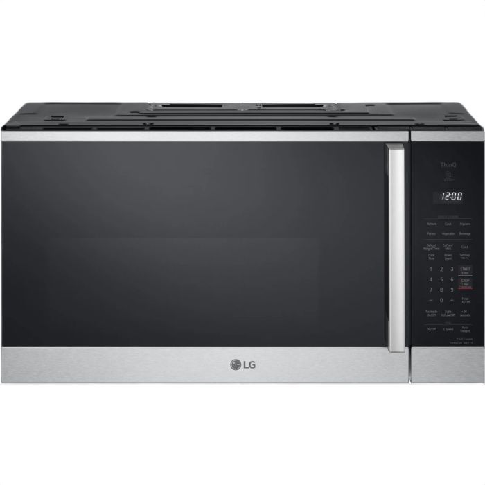 Micro-onde à hotte intégrée 1600 W 1.8 pi. cu. LG MVEM1825Z  Inox Noir Capacité 1.8 pied cubic  puissance 1600 watt  Hotte sous cabinet
