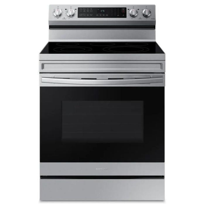 Cuisinière 30 Po. Vitrocéramique Samsung NE63A6511SS  Inox 5 bruleurs     Capacité 6.3 pieds cubes 3000 Watts  largeur 30 pouces