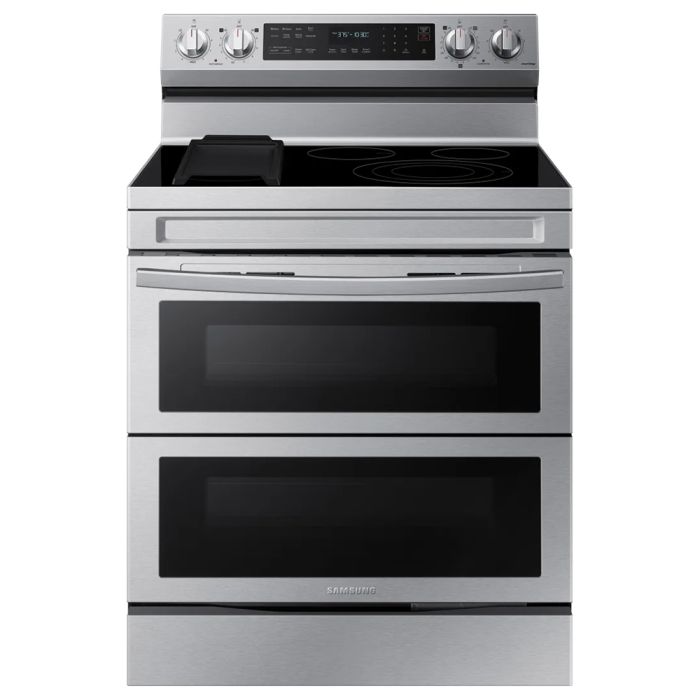 Cuisinière 30 Po. Vitrocéramique Samsung NE63A6751SS  Inox 5 bruleurs     Capacité 6.3 pieds cubes   largeur 30 pouces