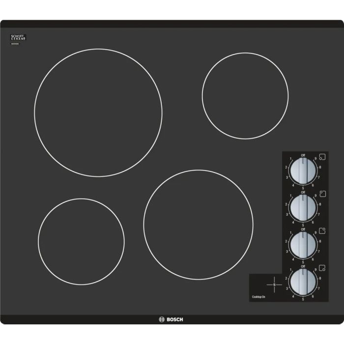 Cooktop Bosch NEM5466UC Ceramic Glass 4 elements presented by Corbeil
