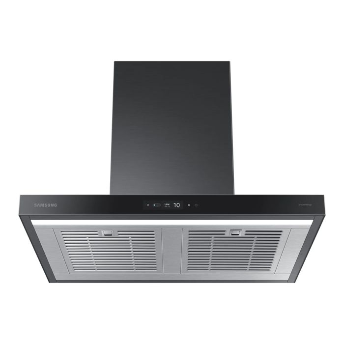 30 In. Chimney Hood  390 Cubic feet per minute Samsung NK30CB700W33AA Black  Wall-mount  390 cubic feet per minute
