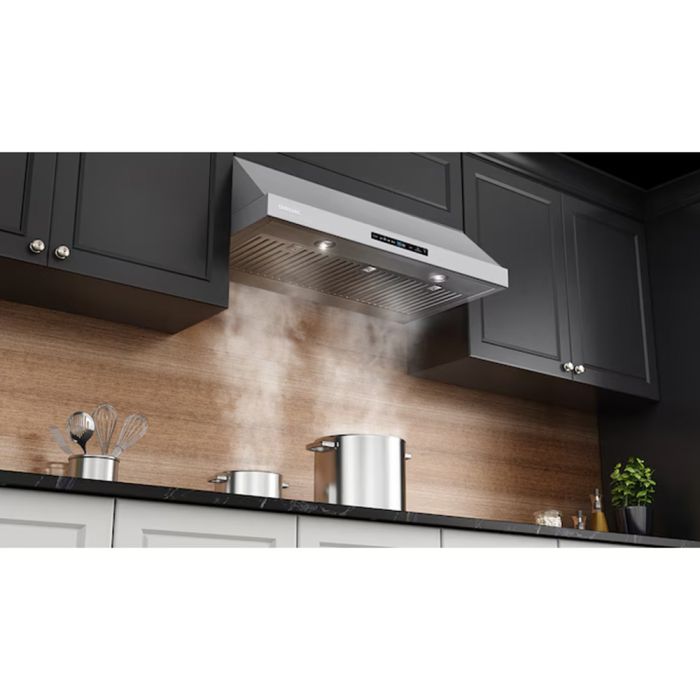 36 In. Under Cabinet Hood  600 Cubic feet per minute Samsung NK36N7000UG Black Stainless   Over the Range  600 cubic feet per minute