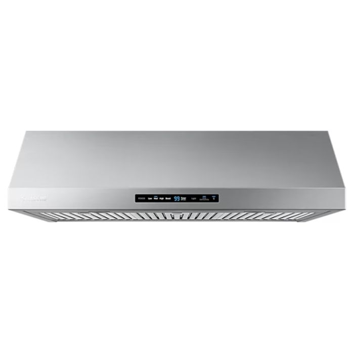 Hotte Sous armoires 36 Po. 600 Pieds cubes par minute Samsung NK36N7000US Inox Installation Hotte sous cabinet  600 pieds cubes par minute