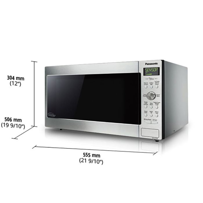 Microwave 1200 W 1.6 cu. ft. Panasonic NNSD765SC  Stainless Capacity 1.6 cubic feet  power 1200 watt  Built-in