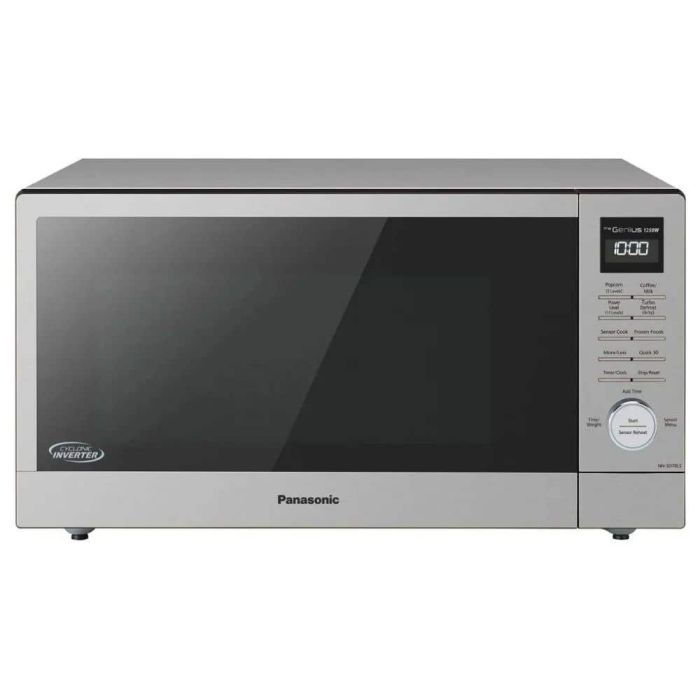 Microwave 1200 W 1.6 cu. ft. Panasonic NNSD78LSC  Stainless Capacity 1.6 cubic feet  power 1200 watt  Built-in