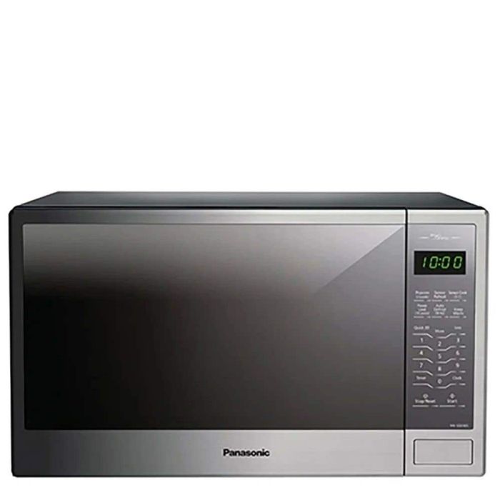 Microwave 1100 W 1.3 cu. ft. Panasonic NNSG656SC  Stainless Capacity 1.3 cubic feet  power 1100 watt  Built-in