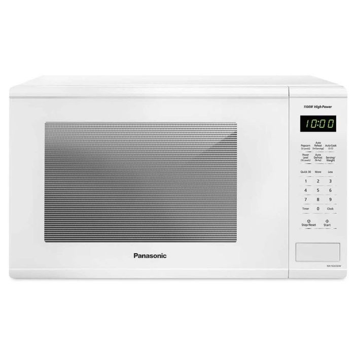 Microwave 1100 W 1.3 cu. ft. Panasonic NNSG656WC  White Capacity 1.3 cubic feet  power 1100 watt  Built-in