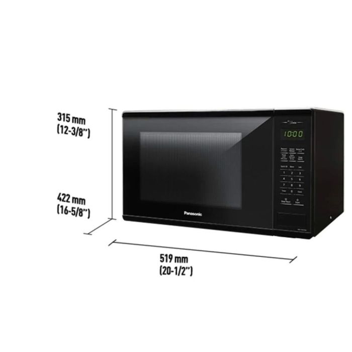 Micro-onde 1100 W 1.3 pi. cu. Panasonic NNSG676BC  Noir Capacité 1.3 pied cubic  puissance 1100 watt  Encastrable
