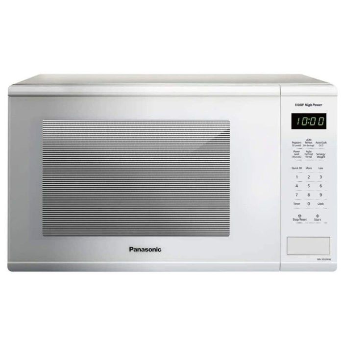 Microwave 1100 W 1.3 cu. ft. Panasonic NNSG676WC  White Capacity 1.3 cubic feet  power 1100 watt  Built-in