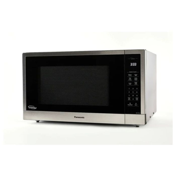 Microwave 1200 W 2.2 cu. ft. Panasonic NNST96JSC  Stainless Capacity 2.2 cubic feet  power 1200 watt  Built-in