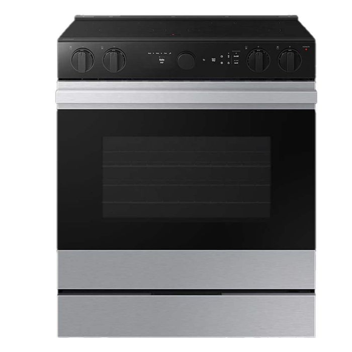 Cuisinière 30 Po. Vitrocéramique Samsung NSE6DG8500SRAC  Inox 5 bruleurs     Capacité 6.3 pieds cubes 3000W Watts  largeur 30 pouces
