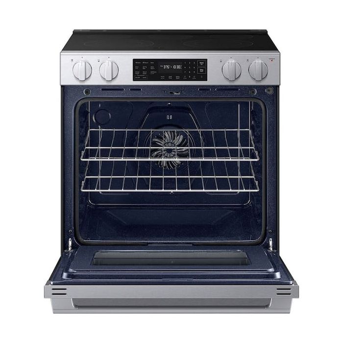 Cuisinière 30 Po. Vitrocéramique Samsung NSE70H63SRAC  Inox 5 bruleurs     Capacité 6.3 pieds cubes   largeur 30 pouces