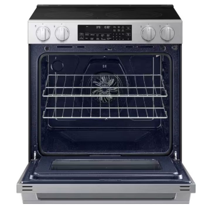 Cuisinière 30 Po. Vitrocéramique Samsung NSE90H63SRAC  Inox 5 bruleurs     Capacité 6.3 pieds cubes   largeur 30 pouces
