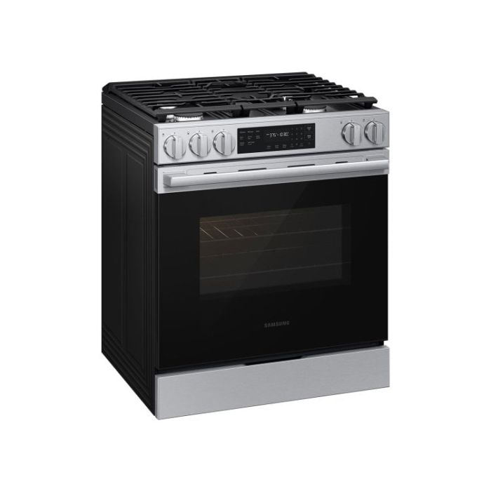 Cuisinière 30 Po. Gaz Samsung NSG70H60SRAA  Inox 5 bruleurs     Capacité 6 pieds cubes   largeur 30 pouces