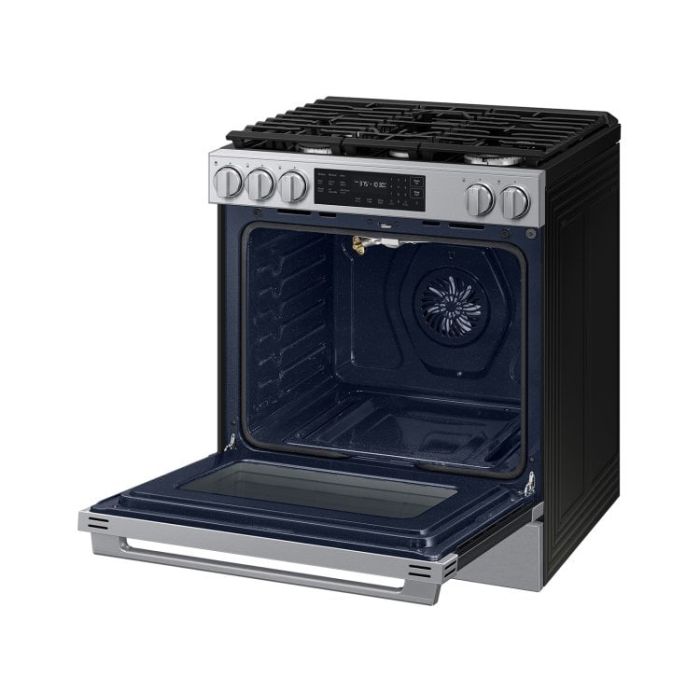 Cuisinière 30 Po. Gaz Samsung NSG80H60SRAA  Inox 5 bruleurs     Capacité 6 pieds cubes   largeur 30 pouces