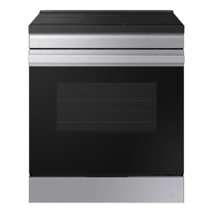 Cuisinière 30 Po. Induction Samsung NSI6DG9300SRAC  Inox 4 bruleurs     Capacité 6.3 pieds cubes 3000W Watts  largeur 30 pouces
