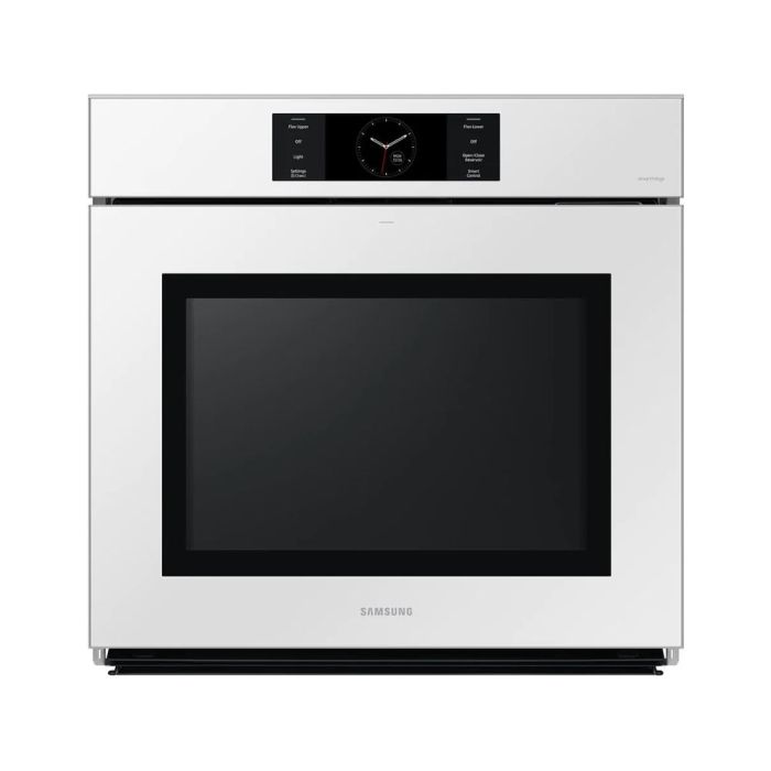 Wall oven  Samsung NV51CB700S12AA White   Capacity  5.1 cubic feet  3000W Watts  Built-in Width 29 inches