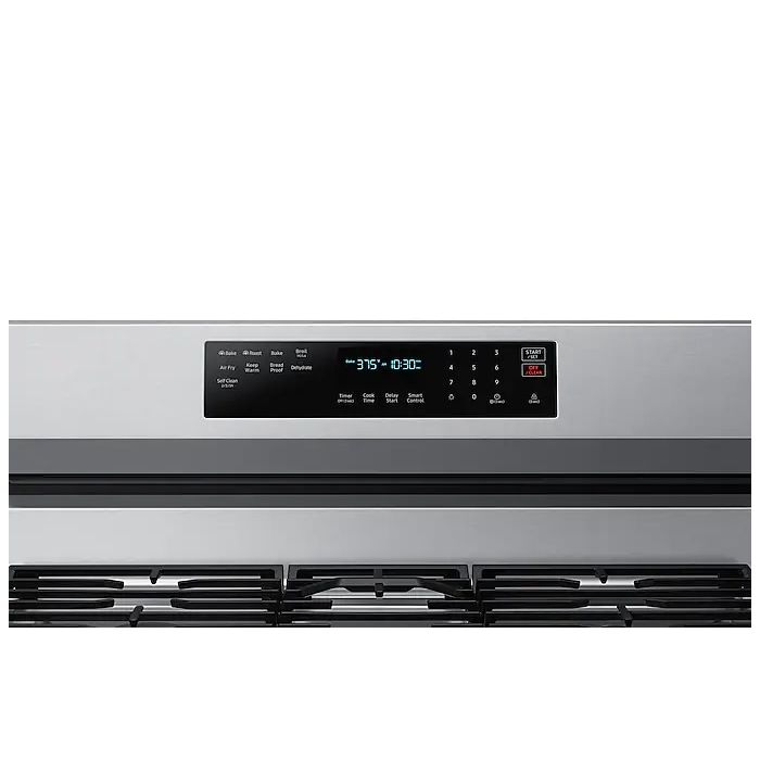 Cuisinière 30 Po. Gaz Samsung NX60A6711SS  Inox 5 bruleurs       largeur 30 pouces