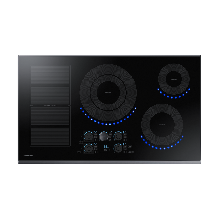 Cooktop Samsung NZ36K7880UG Induction 5 elements presented by Corbeil