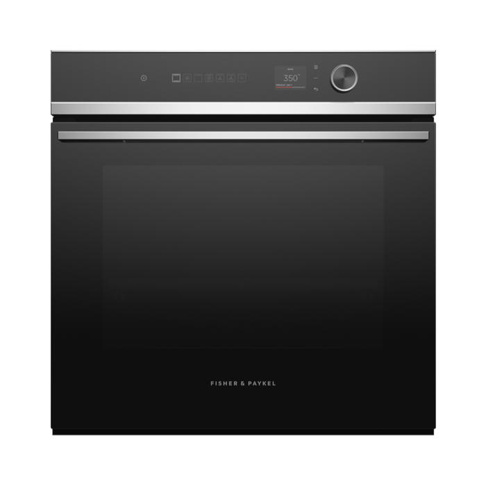 Four mural  Fisher & Paykel OB24SD16PLX1 Inox Noir   Capacité  3 pieds cubes   Encastrable largeur 24 pouces