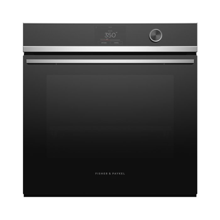 Four mural  Fisher & Paykel OB24SDPTDX2 Inox Noir   Capacité  3 pieds cubes   Encastrable largeur 24 pouces