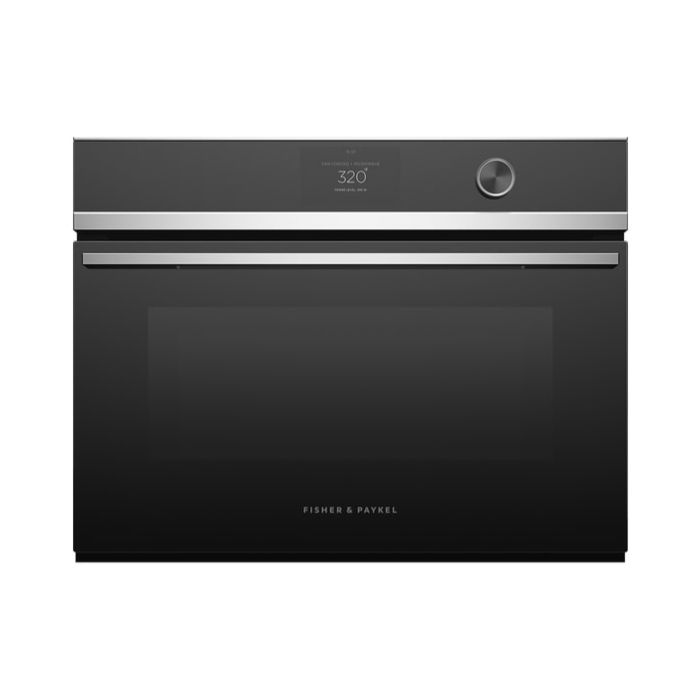 Four mural  Fisher & Paykel OM24NDTDX1 Inox Noir   Capacité  1.7 pieds cubes   Encastrable largeur 24 pouces