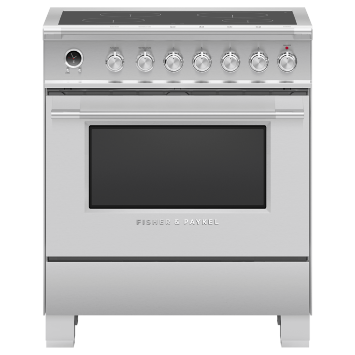 30 In. Range Fisher & Paykel OR30SCI6X1  Stainless  4 Burners     Capacity 3.5 cubic feet   Width 30 inches