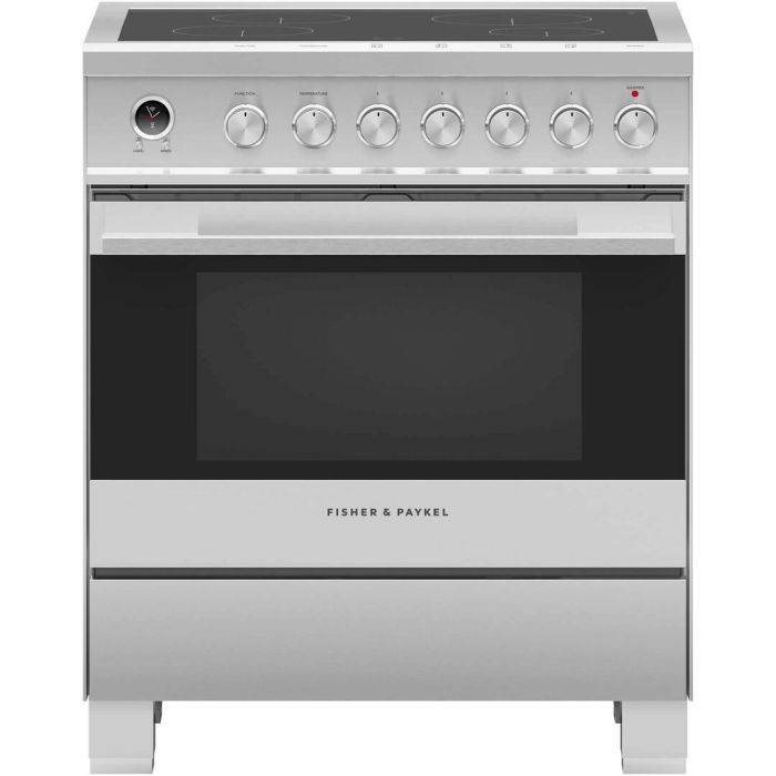 30 In. Induction Range Fisher & Paykel OR30SDI6X1  Stainless  4 Burners     Capacity 3.5 cubic feet  2500 Watts  Width 30 inches