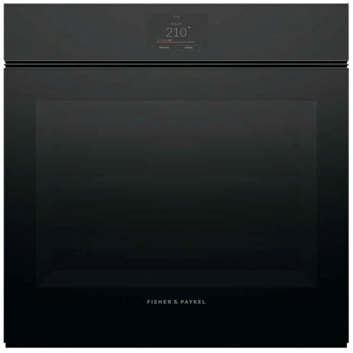 Fours combinés Fisher & Paykel OS24SMTNB1 en Noir  Four 2 Autonettoyant vapeur  largeur 24